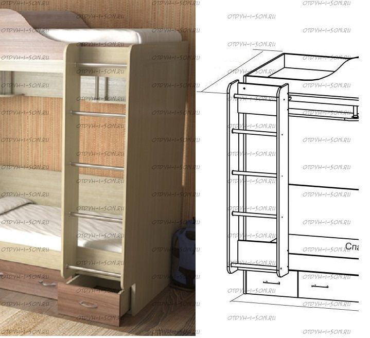 Лестница навесная (40х22х153)