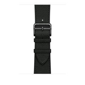 Ремешок Apple Watch Hermès Noir Swift Leather Attelage Single Tour из кожи (для корпуса 44/45 мм)