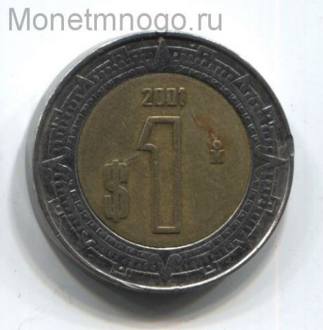 1 песо 2001 Мексика