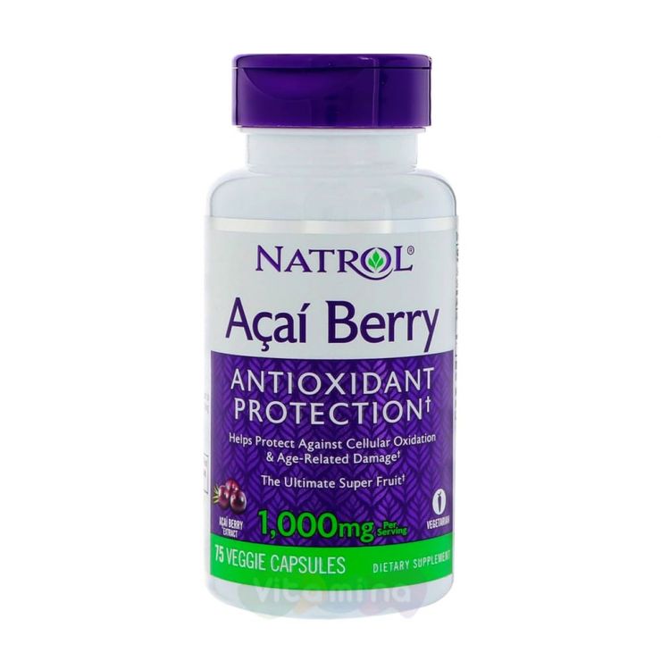 Natrol Ягоды Асаи AcaiBerry 1000 мг, 75 капс