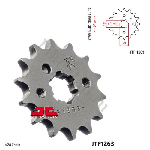 Звезда ведущая JTF1263.14 Yamaha YBR125 04-08 стандартная