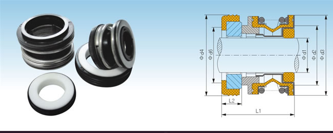 Торцевое уплотнение BSE-3/4" CAR/CER/NBR