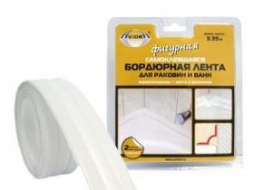 Лента Бордюрная клейкая, фигурная AVIORA для ванн и раковин 3,35 м 302-104 (ТР)