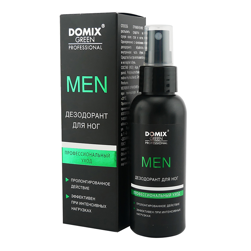 Дезодорант для ног MEN, 100 мл. Domix