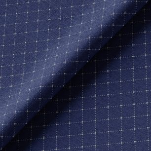 Хлопок Перкаль Винтаж ромбы на синем 50х37 limit