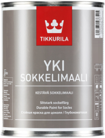 Краска Фасадная Tikkurila Yki 2.7л для Цоколя Щелочностойкая / Тиккурила Юки