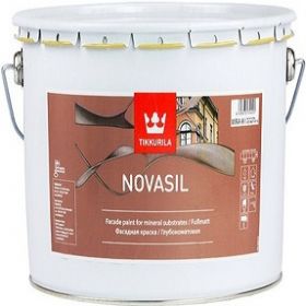 Краска Фасадная Tikkurila Novasil 9л Cиликоновая,База С / Тиккурила Новасил