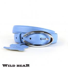 Ремень WILD BEAR RM-045f Light-blue Premium (универсальный)