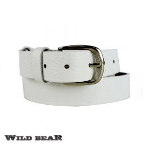 Ремень WILD BEAR RM-046f White Premium (универсальный)