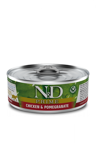 N&D CAT PRIME CHICKEN&POMEGRANATE (Курица с Гранатом для кошек) 80г.