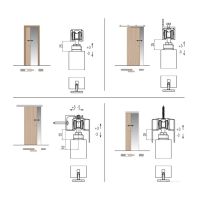 Krona Koblenz 0500-50 ABS для двери до 50 кг размеры