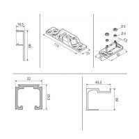 Krona Koblenz 0500-50 ABS для двери до 50 кг дополнительная информация