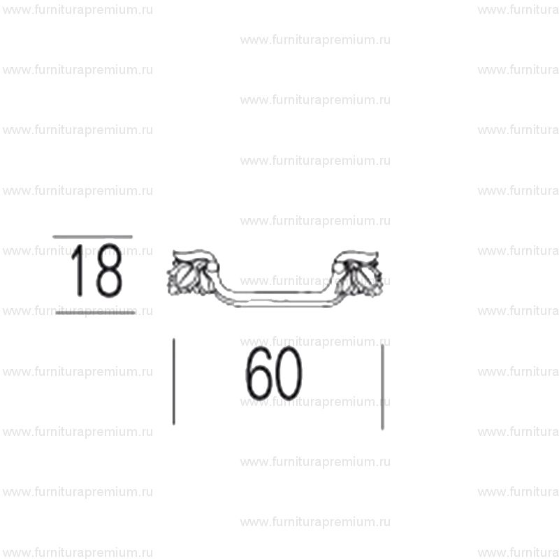 Мебельная ручка-скоба Salice Paolo Man 440