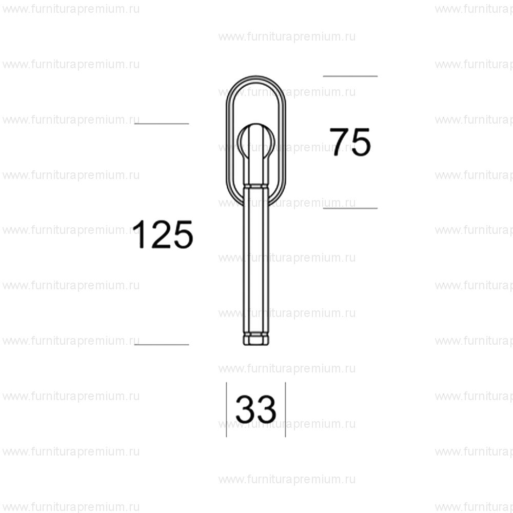Оконная ручка Salice Paolo Celsia 4843 DK