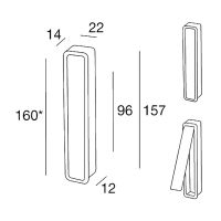 Ручка Pamar MN1032 Z для раздвижных дверей схема