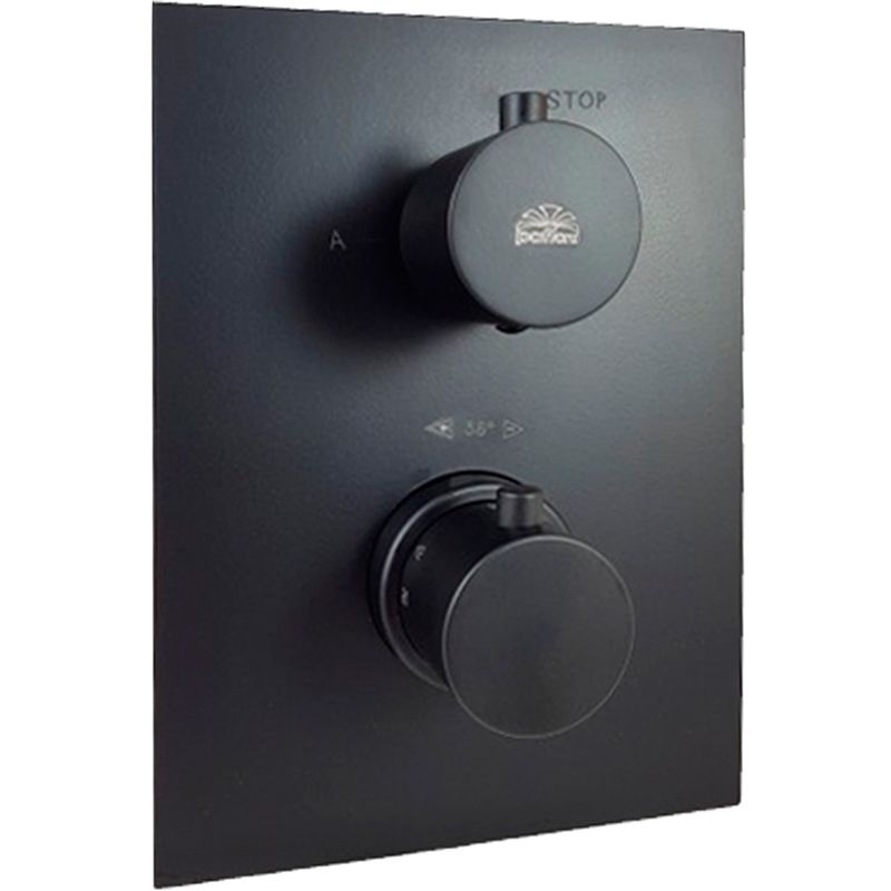 Изображение Смеситель для душа Paffoni Light LIQ518NO/M с термостатом Черный матовый