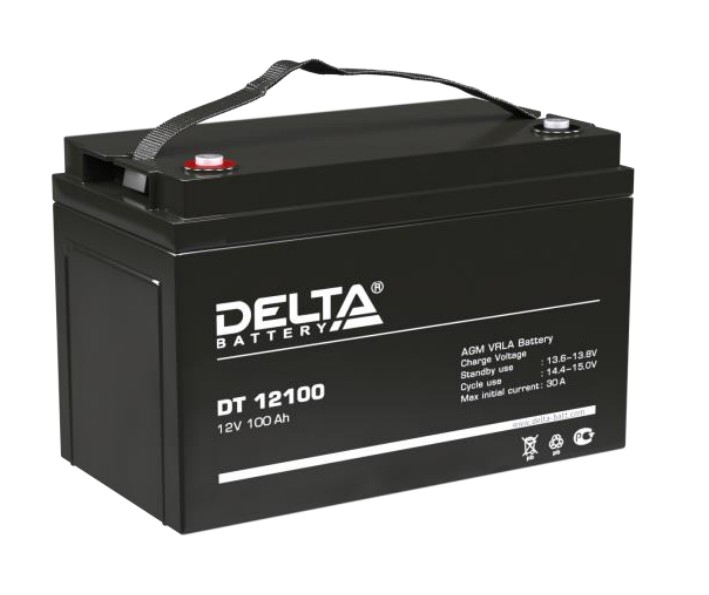 Аккумулятор герметичный VRLA свинцово-кислотный DELTA DT 12100 Аккумулятор герметичный VRLA свинцово-кислотный DELTA DT 12100