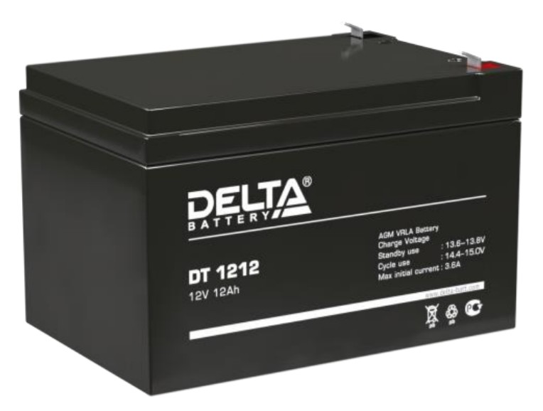 Аккумулятор герметичный VRLA свинцово-кислотный DELTA DT 1212 Аккумулятор герметичный VRLA свинцово-кислотный DELTA DT 1212