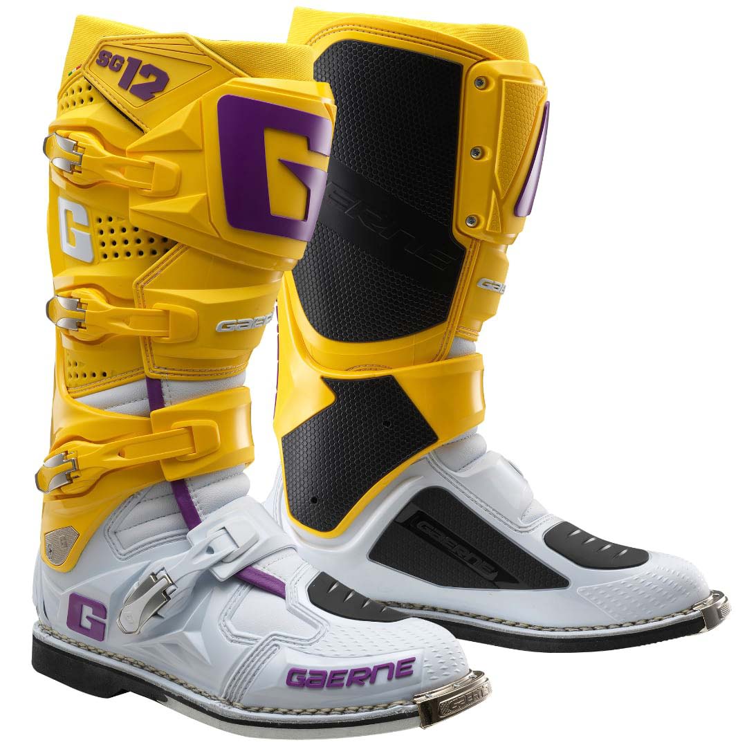 Gaerne SG-12 Limited Edition White/Gold/Purple мотоботы