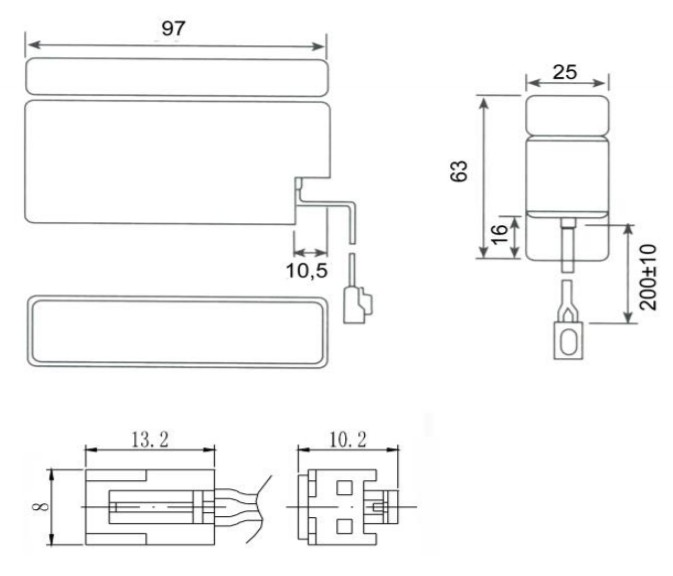 Аккумулятор герметичный VRLA свинцово-кислотный DELTA DT 12008
