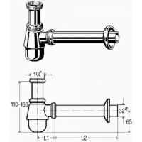 Сифон Viega 114619 схема 2