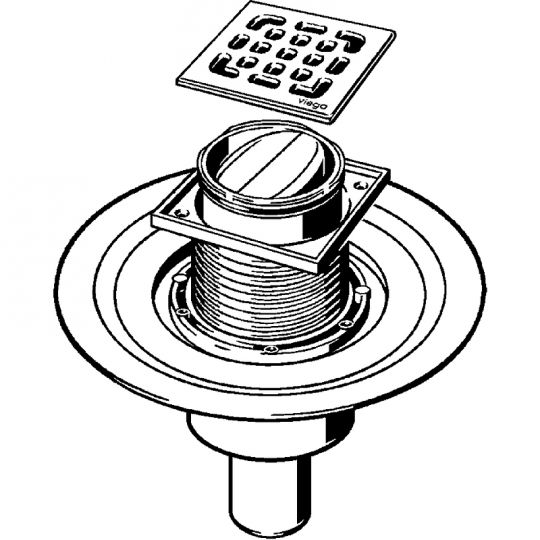 Душевой трап Viega Trap 4936.3 583224 с решеткой ФОТО