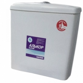 Бачок Алькор б/арм, нижн. подв, с крышкой (1WH301860 (м/о160 мм) Santek