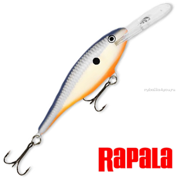 Воблер Rapala Shad Rap 50мм / 6 гр / Заглубление: 1,2 - 2,7 м / цвет:  SR05-OPSD