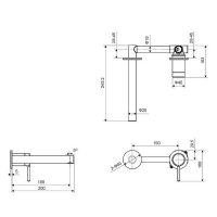 Смеситель для раковины Excellent Pi Arex AREX.1214 схема 5