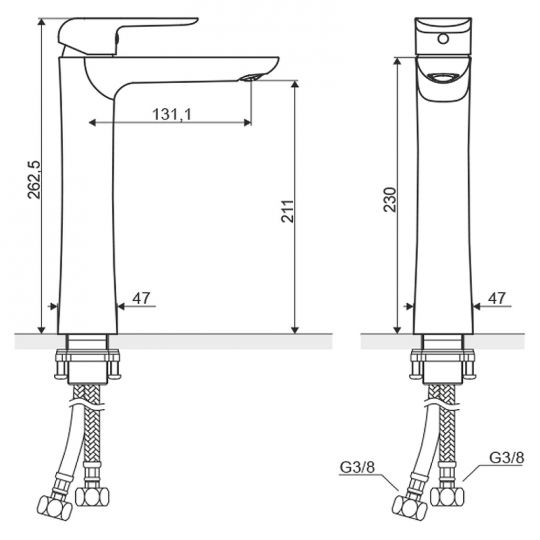 Смеситель для раковины Excellent Clever ARAC.4102CR схема 5