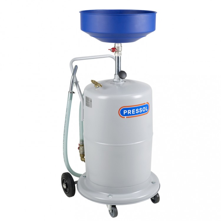 Прибор для сбора отработанного масла, 75 л Передвижной, пневмопривод 27070