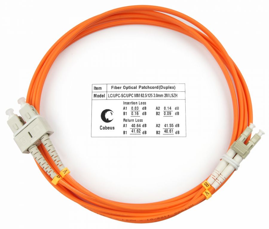 CABEUS FOP-62-LC-SC-2M ШНУР ОПТИЧЕСКИЙ 7609c