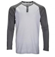 Футболка с длинным рукавом Bauer Long Sleeve Henley, Grey (SR)