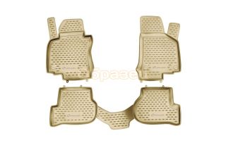 Коврики в салон CHEVROLET Captiva 06/2006->, 4 шт. (полиуретан, бежевые)