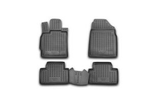 Коврики в салон подходит для MAZDA CX-7 (I), 2007-2009, 4 шт. (полиуретан, серые)