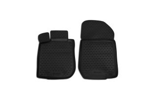 Коврики в салон RENAULT Logan 2004-2009, 2010-2014, 4 шт. (полиуретан, серые)