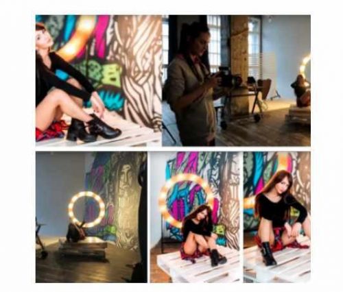 Видео о съемке со студийным импульсным светом (Вероника Котлярова)