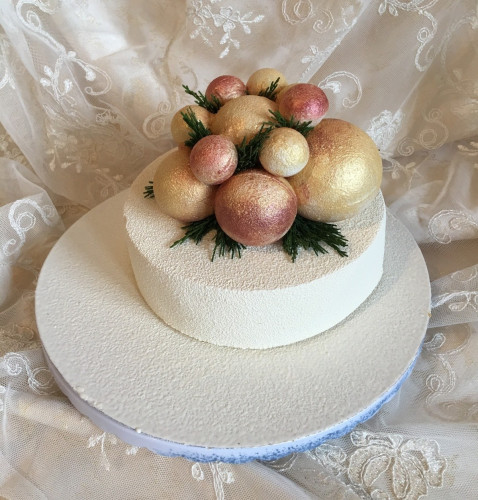 Муссовый торт «Новогодняя гирлянда» (Надежда Коломейцева)