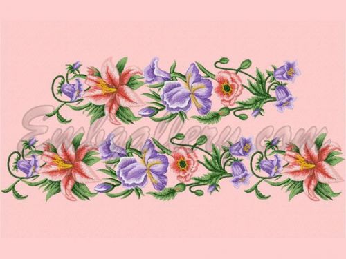 Дизайн машинной вышивки 'Нежность'_бордюр [embgallery]