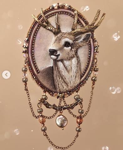 Брошь Олень (Юлия Горина)