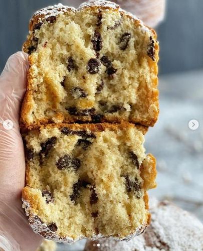 Сливочно-шоколадный бездрожжевой кулич (gift_cookies)