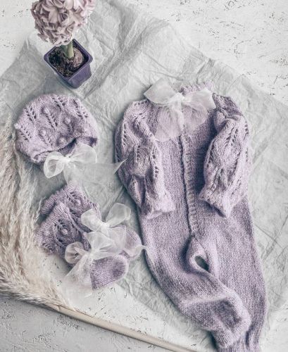 Комбинезон/Чепчик/Носки «Lisa» (lisa_baby.knit)