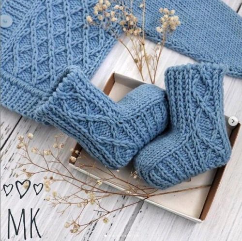 Ромбиковые пинетки (chetvergova.elena)