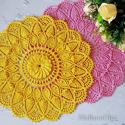 Салфетка Герберы (Ольга Малькова)