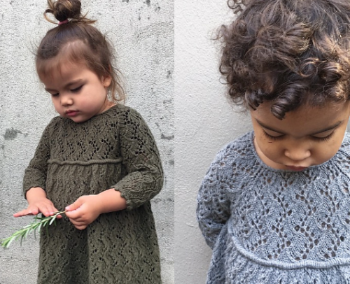 [Домоседка] Детское вязаное платье Холли (Пернилле Ларсен)