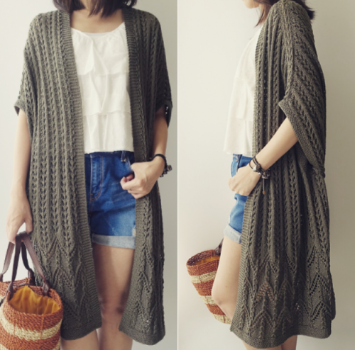 [Домоседка] Легкий, вязаный кардиган «RovingKimono» (Ирэн Лин)