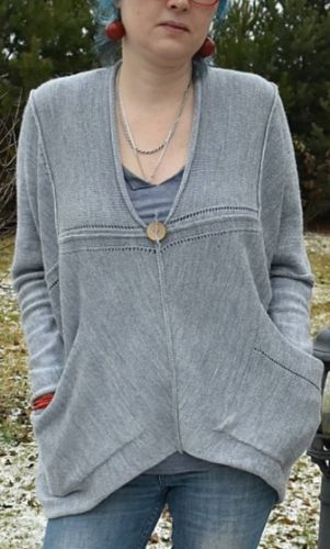 [Машинное вязание] Джемпер «Правильный» (zapetlis)