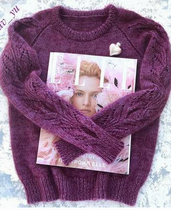 [Вязание] МК Джемпер 'FLUFFY' (Юлия Суворова, by_suv_yu)