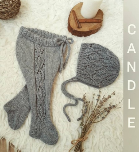 [Вязание] Ползунки Candle Sliders (blossom knit)