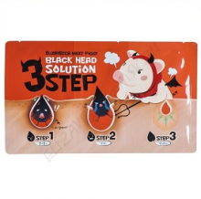 Набор для очищения кожи MILKY PIGGY BLACK HEAD SOLUTION 3 STEP NOSE STRIP ELIZAVECCA